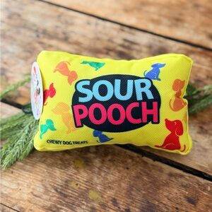 Squeaky Crinkle Sour Pooch Dog Toy
